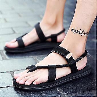 2021 Sandaler Kvindesko Flettet reb med traditionel afslappet stil og enkle modesandaler Kvinder Sommersko Black_Special gave