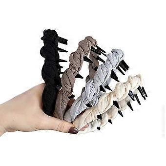 4 Pieces Lightweight Hair Clips With Structure ABS Headbands For Sports Travel Women Hair Accessories Multicolor