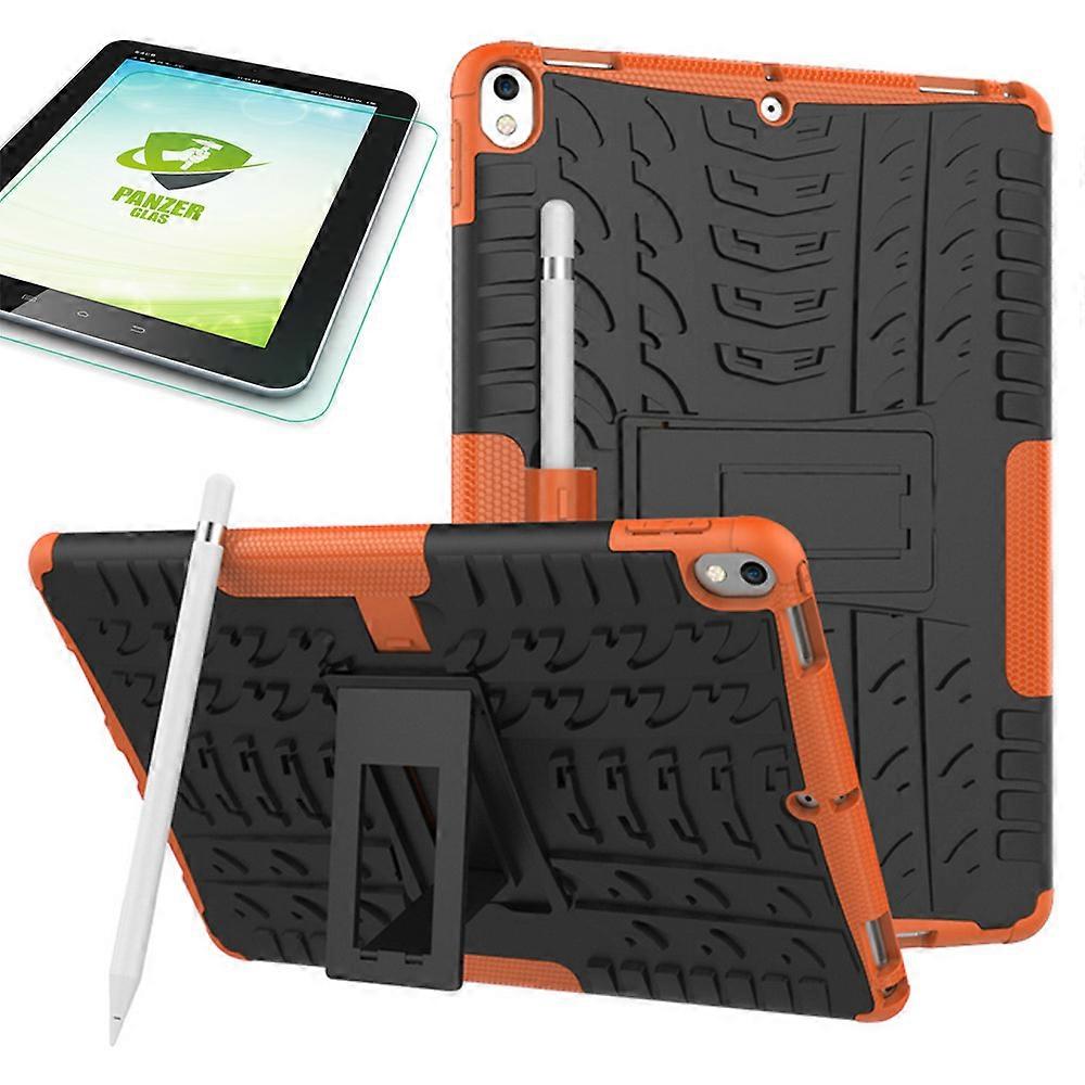 Hybrid Outdoor Case Orange for Apple iPad Pro 10.5 Bag + 0.4 H9 Tempered Glass