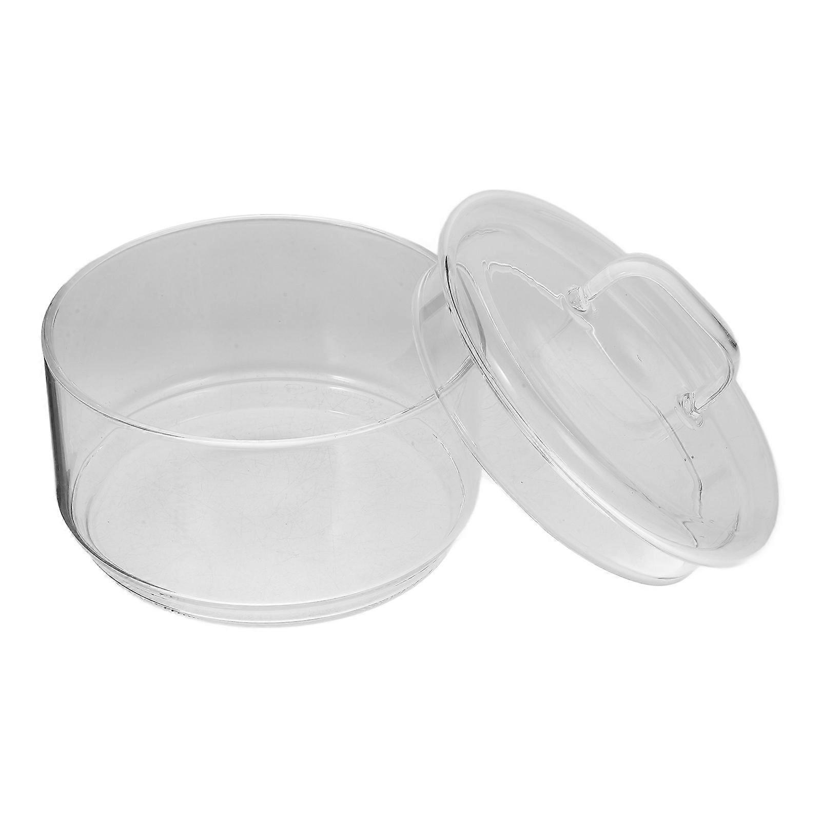 Fruit Glass Container for Kitchen Use 3Pcs Stackable Transparent Salad Bowls