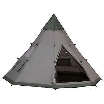 6 Men Tipi Tent with Carry Bag - Grey
