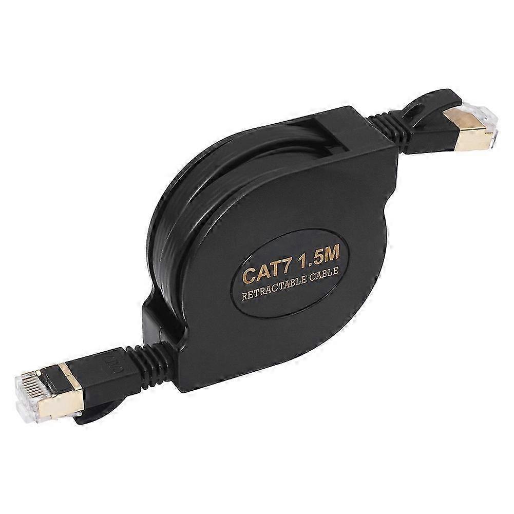 Cat7 Flat Cable Ethernet RJ45 LAN Network Cable Patch Cord 10Gbps 600MHz compatible with Router Modem