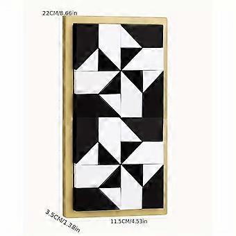 Geometric Puzzle Toy with Gold Frame, 32-Piece 180-Level Board Game, Develops Spatial Thinking for Family Gatherings