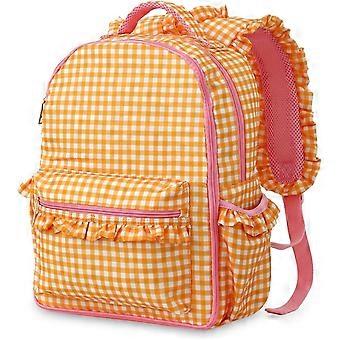 Mädchenrucksack, 38 cm (15 Zoll), Rüschenrucksack, niedlicher Schulrucksack für Kindergartenkinder ab 5 Jahren