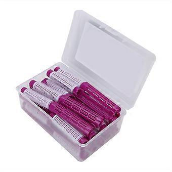 20 pz Capelli Perm Rods Fluffy Perming Rod Capelli Rullo Bigodini Parrucchiere Strumento Kit Viola