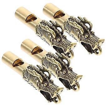 12 Pcs Brass Whistle Hanging Whistle Decor Emergency Whistle Portable Camping Whistle for Kids
