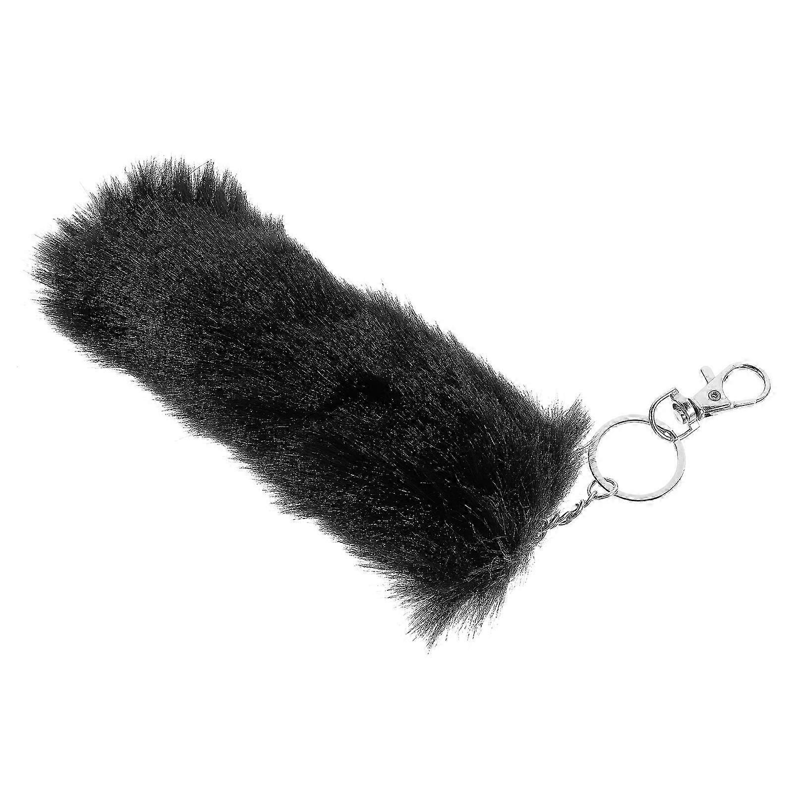 Backpack Charm Furry Tail Key Ring compatible with Decoration 4Pcs Set