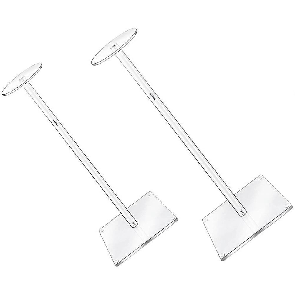 Display Stand Acrylic Hat Cap Display Rack for 3Sets Transparent Removable Shelf