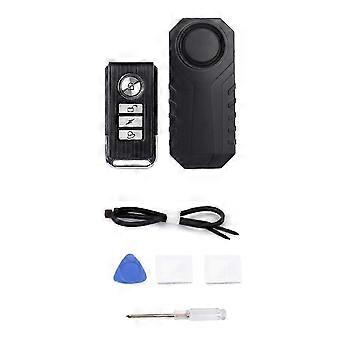 Fahrrad Alarmglocke 113dB Elektrofahrrad Hupe Motorrad Sicherheit Diebstahlschutz Drahtlose Fernbedienung Vibrationsdetektor