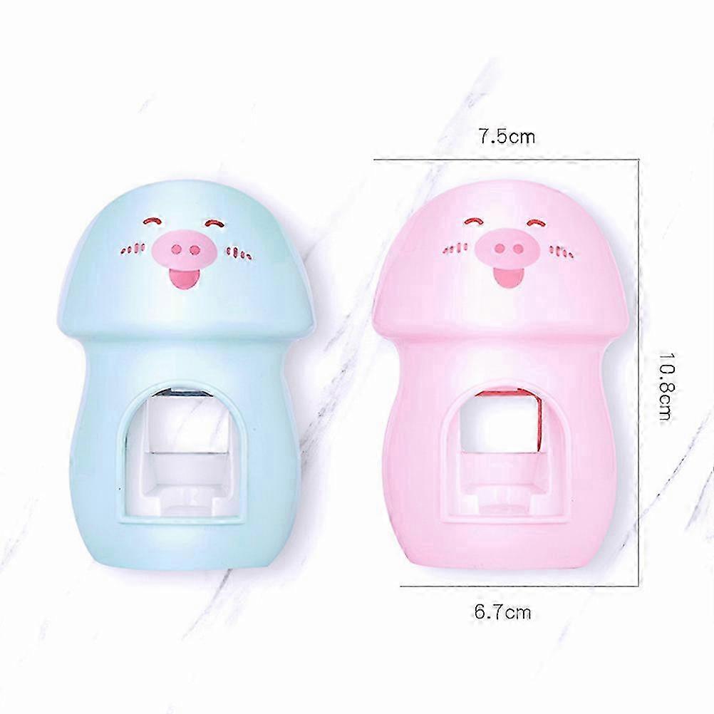 Automatic Toothpaste Squeezer with Toothbrush Stand Practical 1Pcs Pink