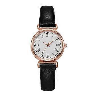 Montre habillée à quartz pour femme, cadran à chiffres romains, bracelet en alliage, idéale au quotidien. Idée cadeau d'anniversaire.