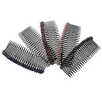 5 Pcs Crystal Headpiece Hair Insert Comb Hair Comb Teeth Simple Hair Combs Girl Hair Side Comb Wedding Headpiece Bride