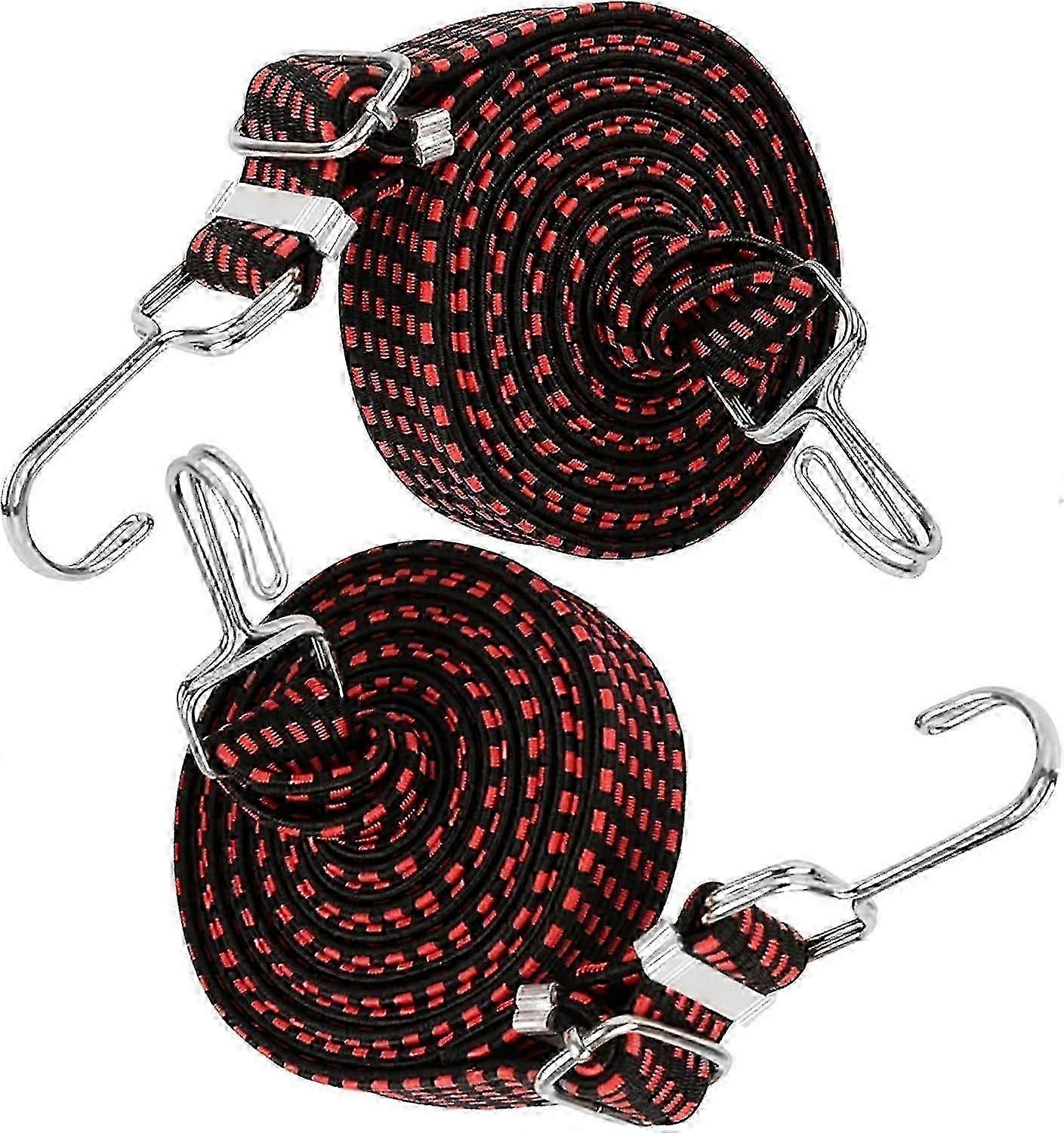 Double Hook Elastic Bungee Straps Stretchable Elastic Cord 1 Meter Long