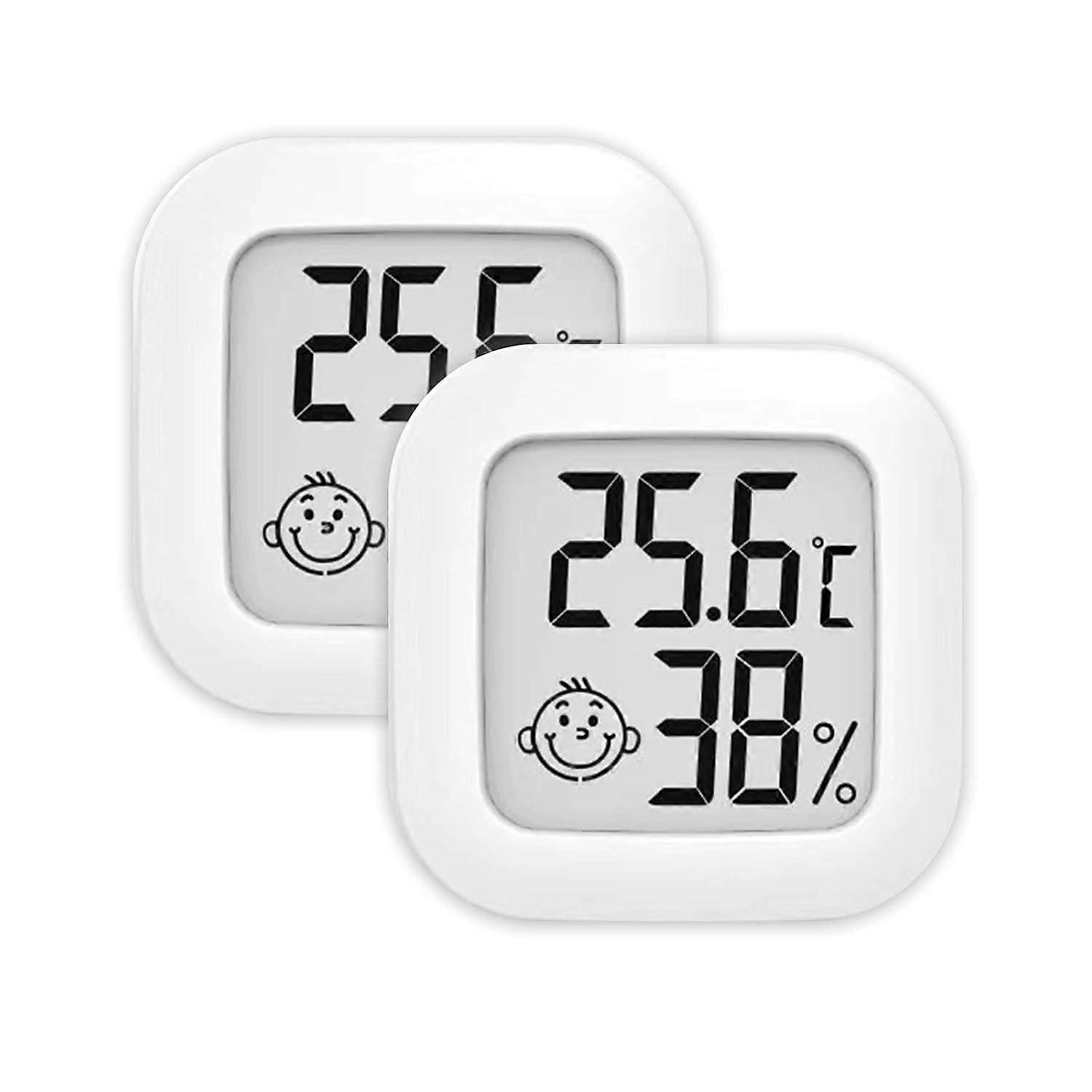 2 pcs Hygrometer Celsius thermometer, mini wall digital indoor [XR]