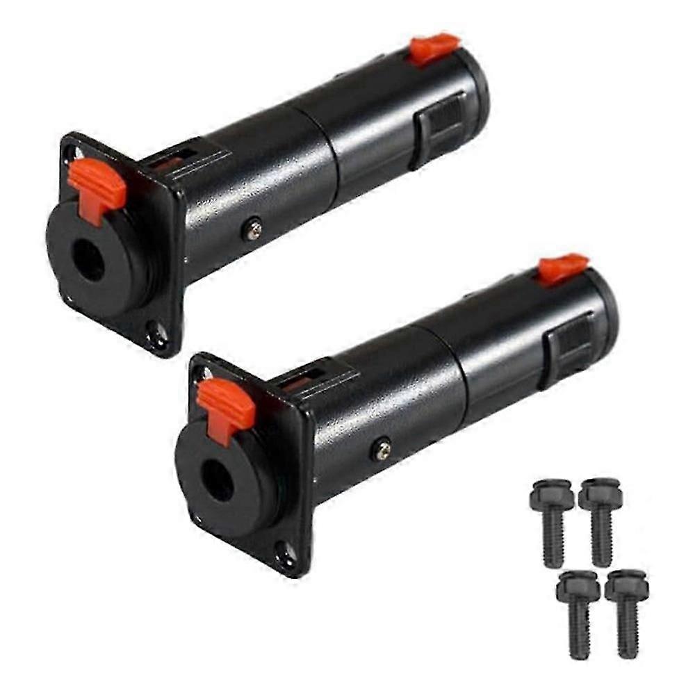 2 Pack D-Type 6.35mm Audio Socket Adapter Converter Balanced Jack Panel Mount Adapter Socket