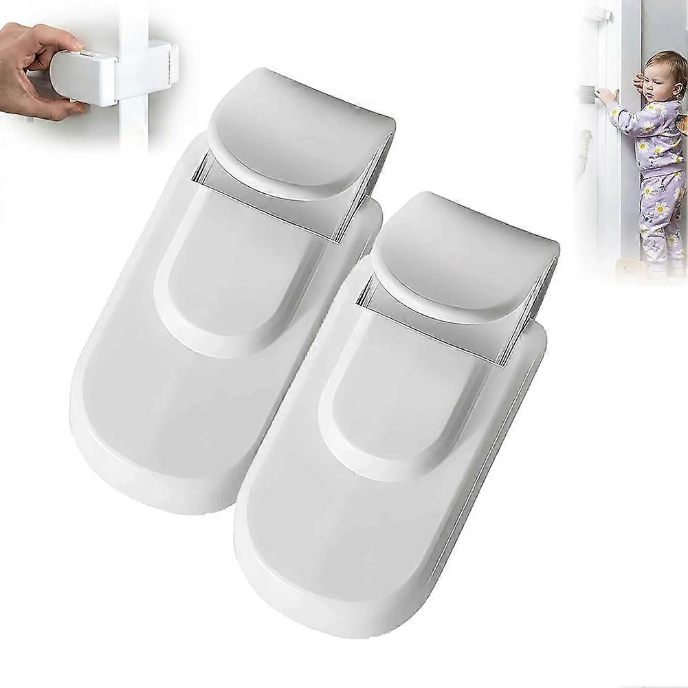 Snap-On Door Lock For Kids Adjustable Height for Kitchen