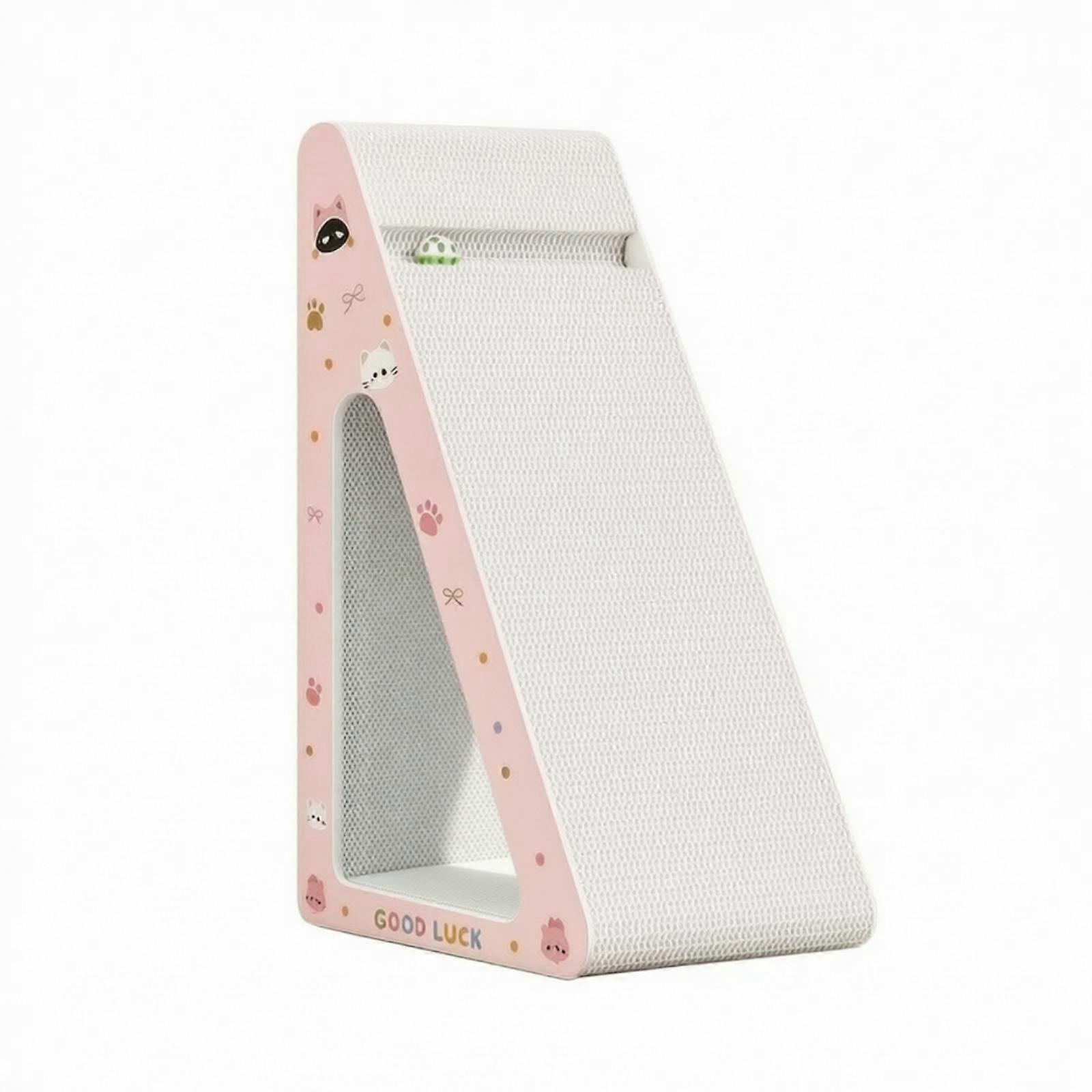 Triangular Cat Scratcher Easy Assembly Vertical Scratching Board Textured