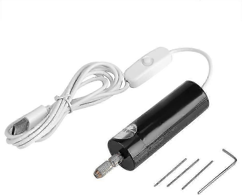 Portable Mini Power Drill Handheld Micro Drill (black) (1pcs)