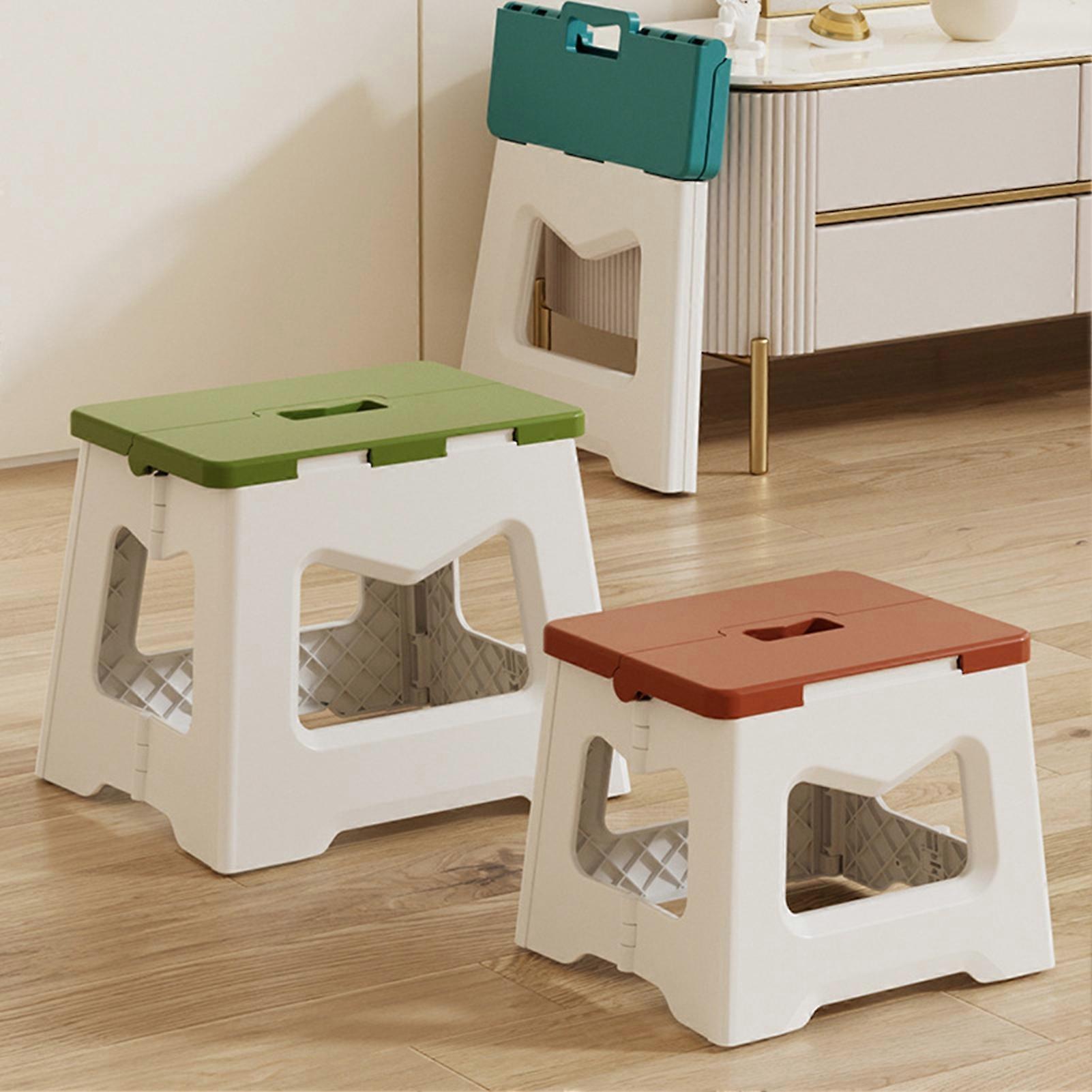 Durable Plastic Folding Stool with Sturdy and Portable