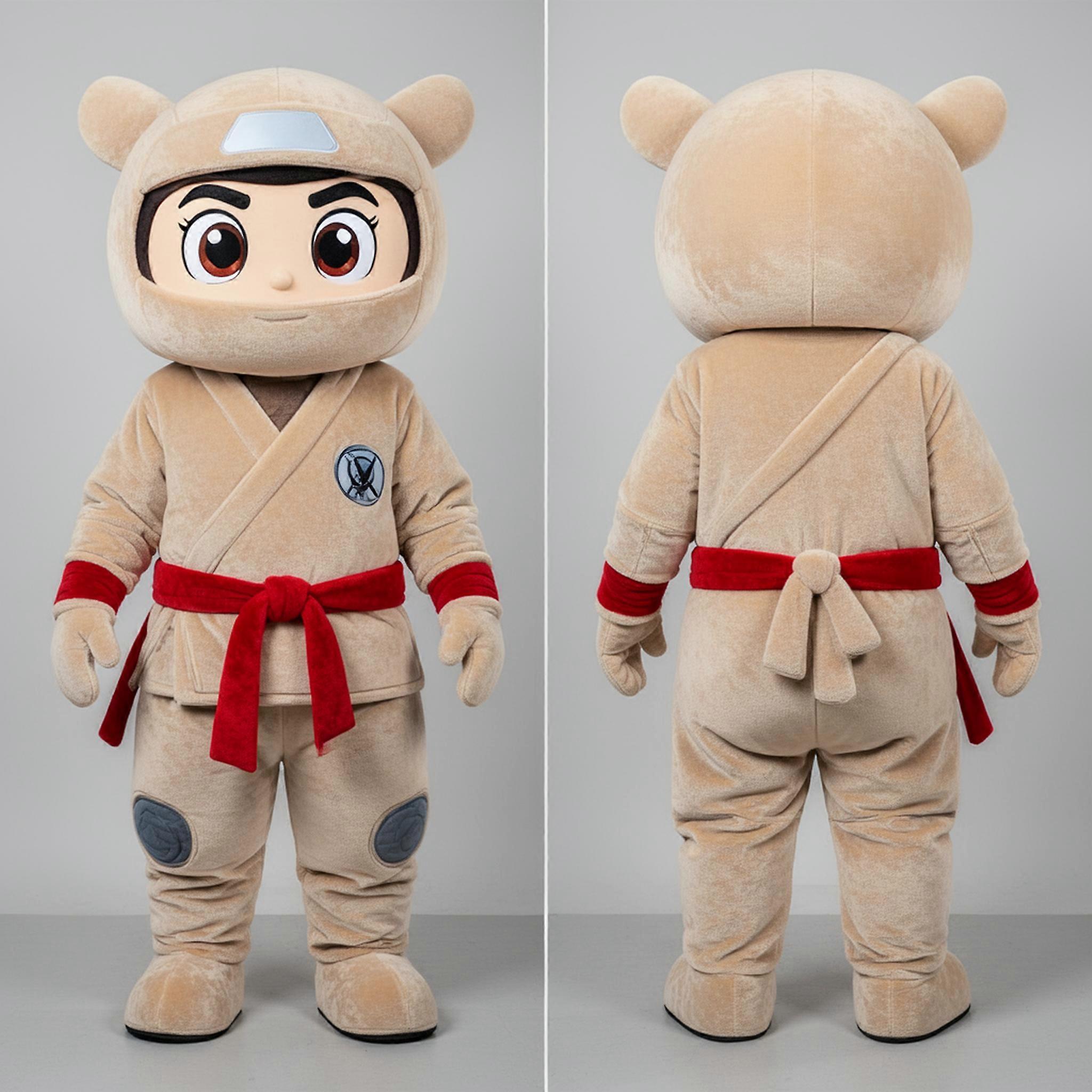 MASTICOT Beige Rounded Ninja Mascot