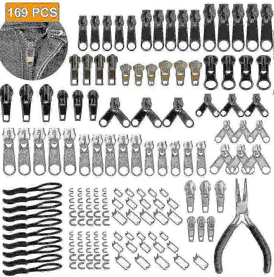 Zipper Repair Kit With Replacement Zippers