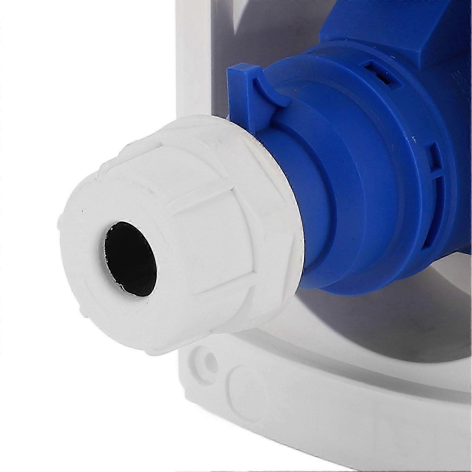 RV Power Outlet 3 Pin External Waterproof Plug Socket Embedded Mounting  16A