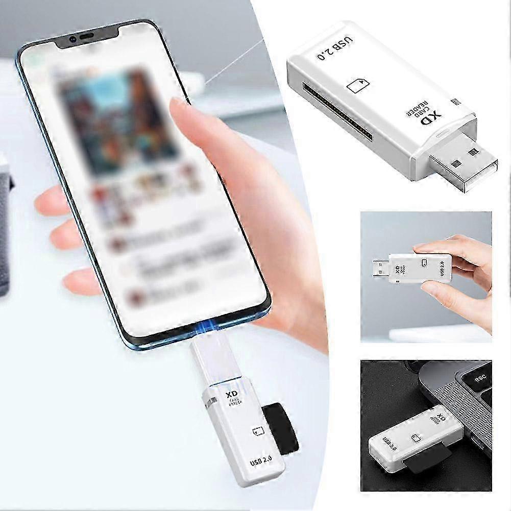 Multi Function SD Card Reader Adapter for iPhone iPad Android OTG Camera_w