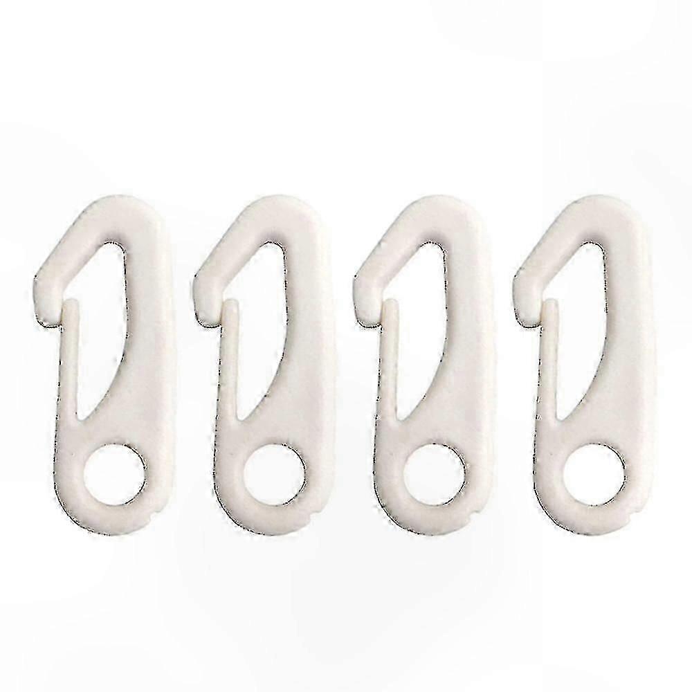4-Pack Nylon Flagpole Clips compatible with Securing Flags with Strings to Poles