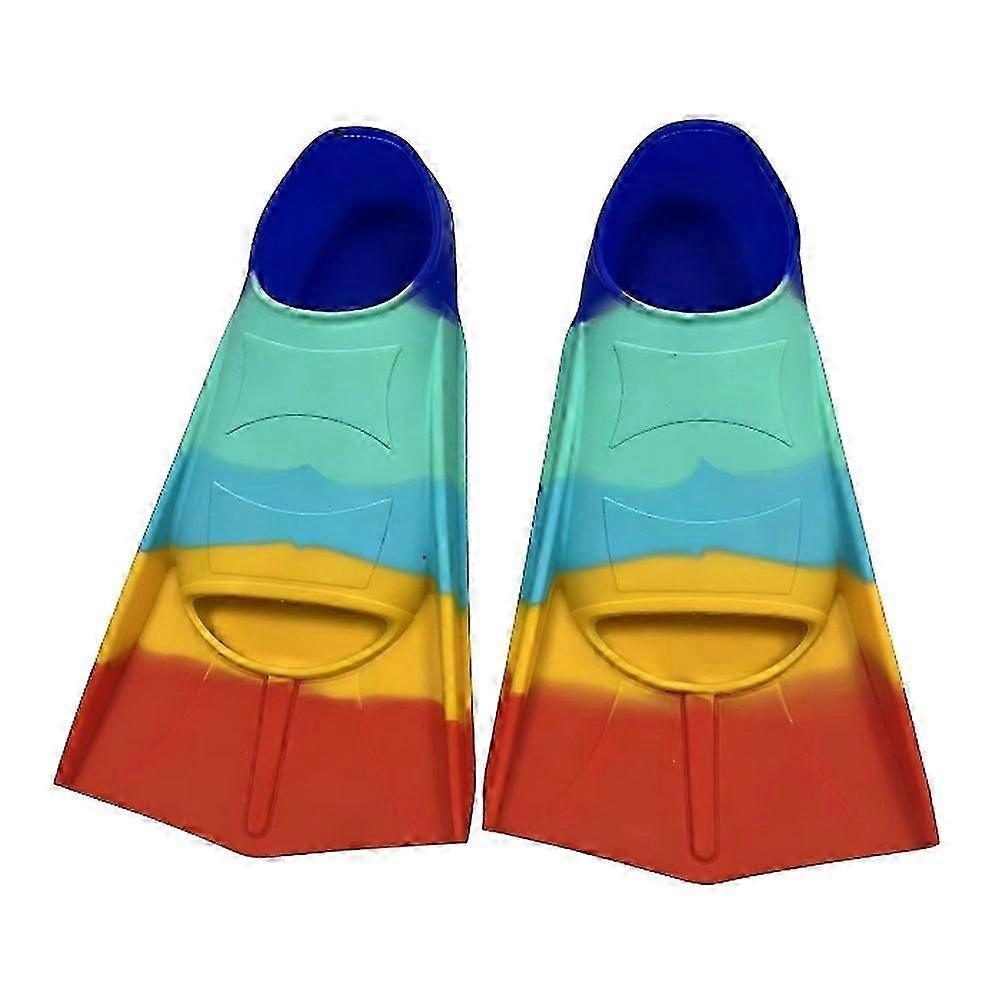 Palmes de natation confortables en silicone pour enfants et adultes - Taille XS DOC, idéale pour les débutants en natation et l'entraînement aux activités aquatiques