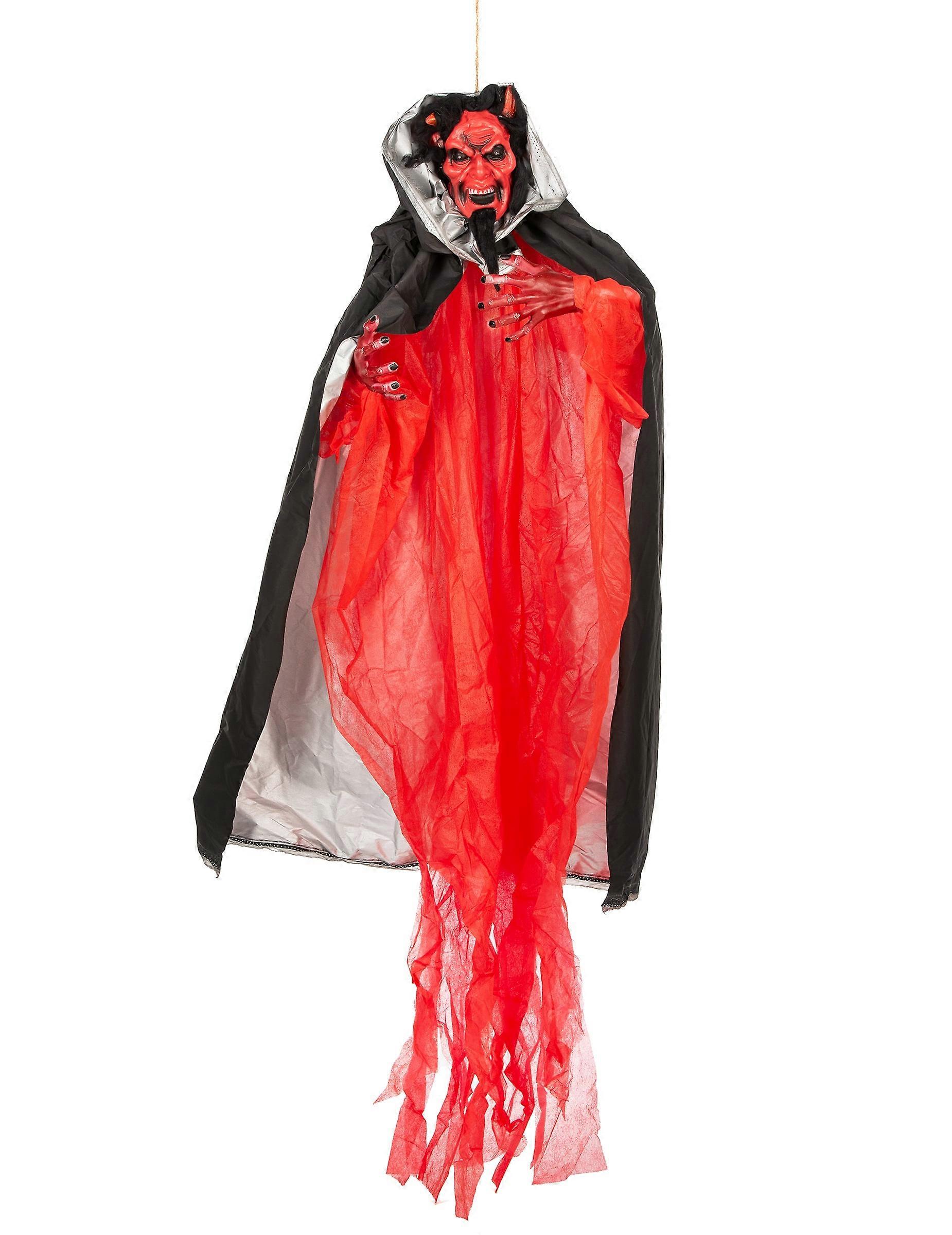 Animated and luminous demon decoration 190 cm