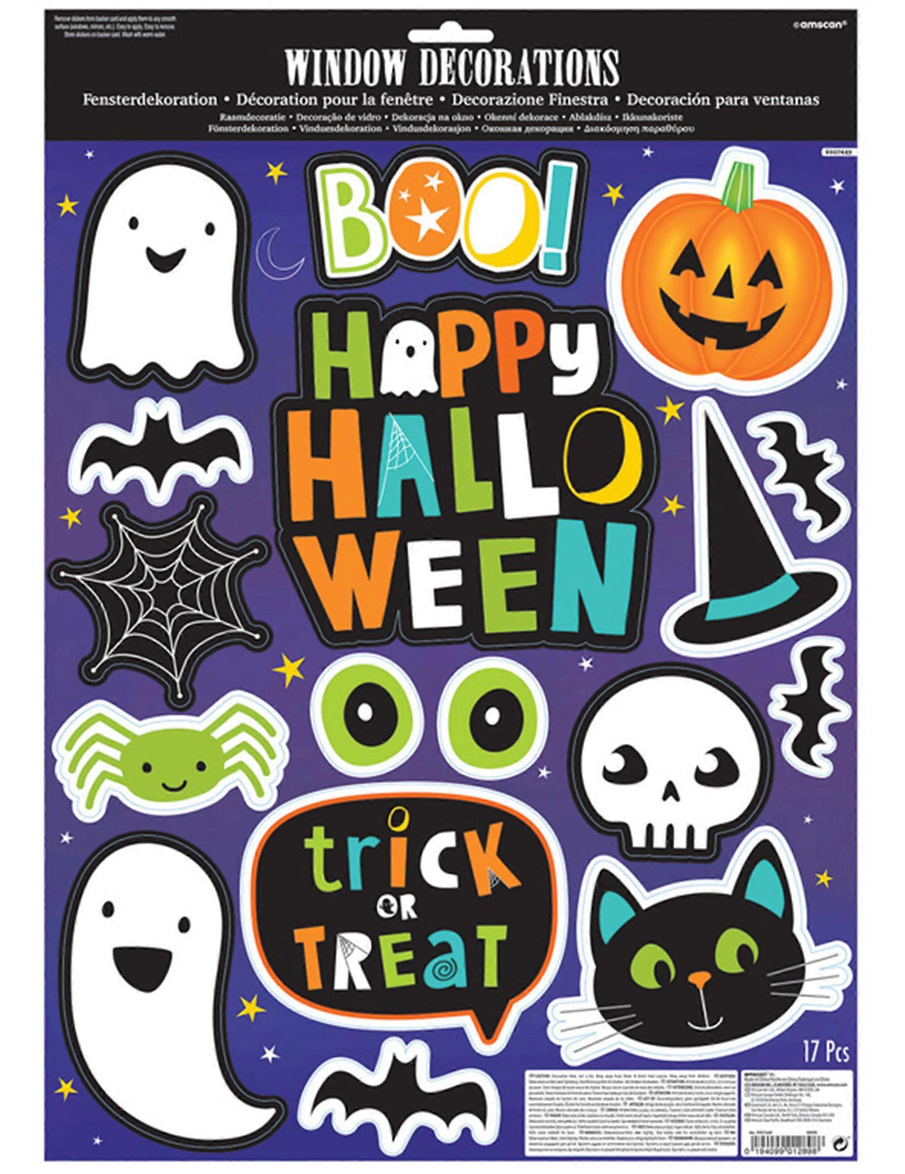 Halloween Friends Window Stickers