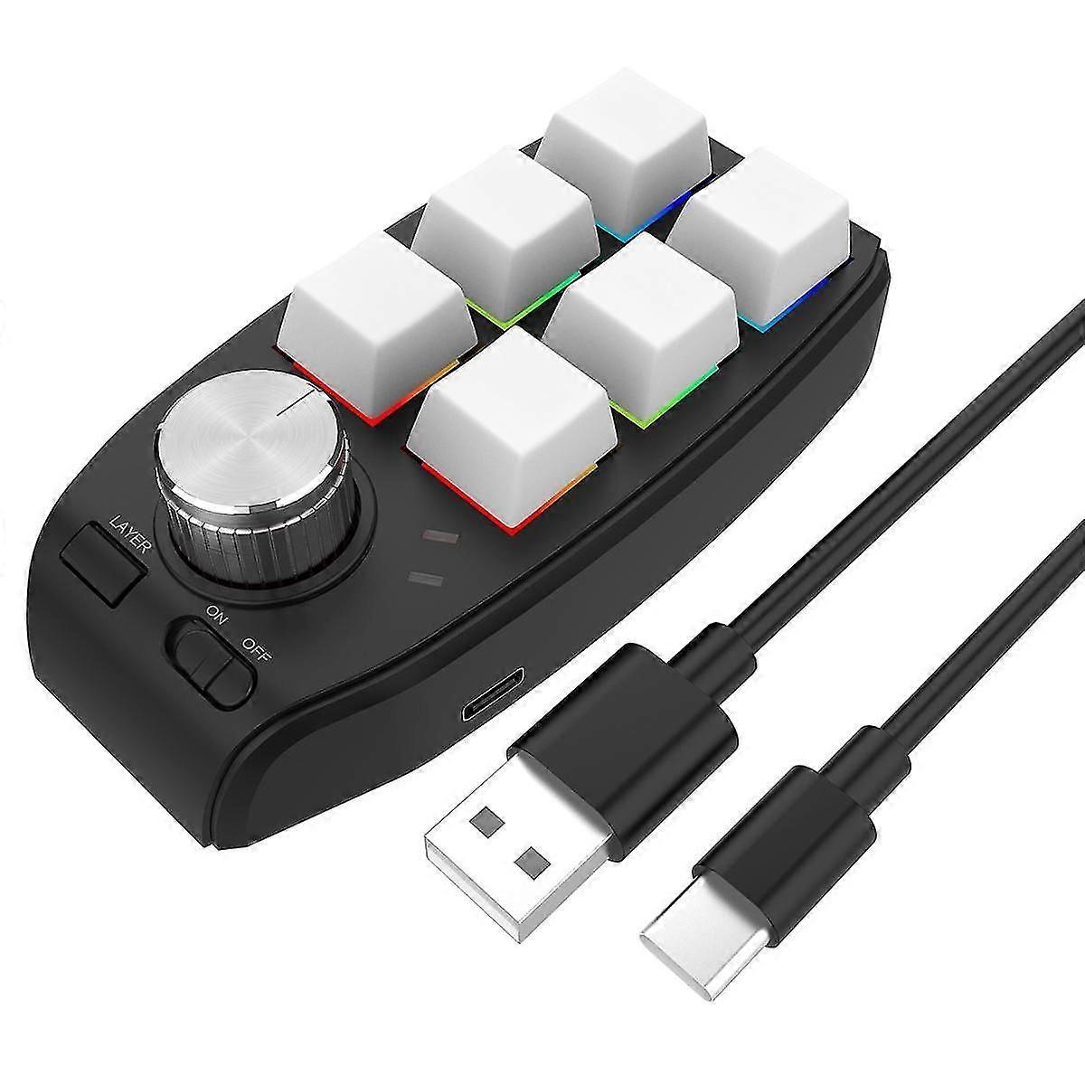 Usb Custom Programming Macro Knob Keyboard 6 Keys Copy Paste Mini Button For Photoshop Gaming Mecha