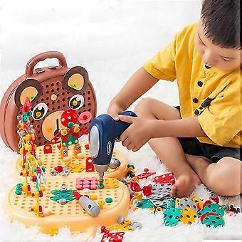 Clearance Addition Facts Math Wheel Tool Box With Toy Electric Drill Screwdriver Tool Set Educational Preschool Edu [MI]