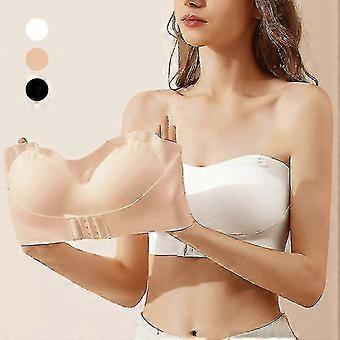 Invisible Strapless Bra compatible with Women Wireless Push Up Non Slip Wedding Brassiere Big Breasts Underwear Sexy Lingerie S-xl Plus Size-Good