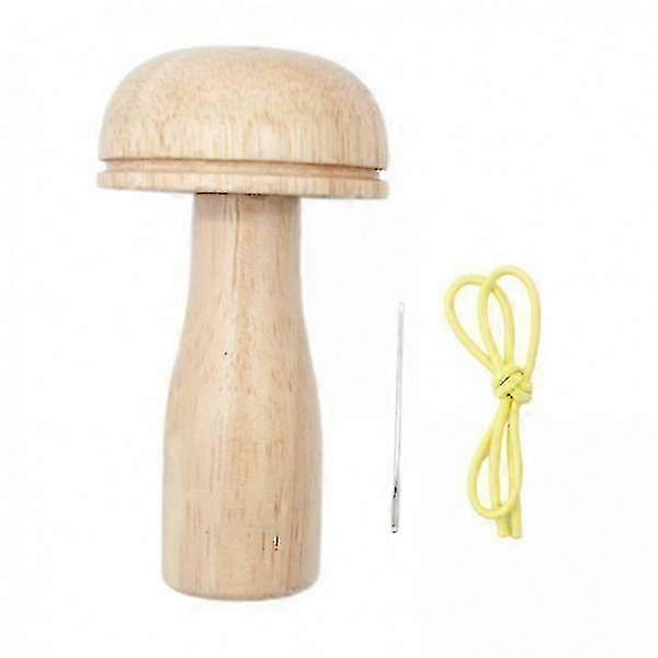 Ergonomic Wooden Darning Mushroom Set