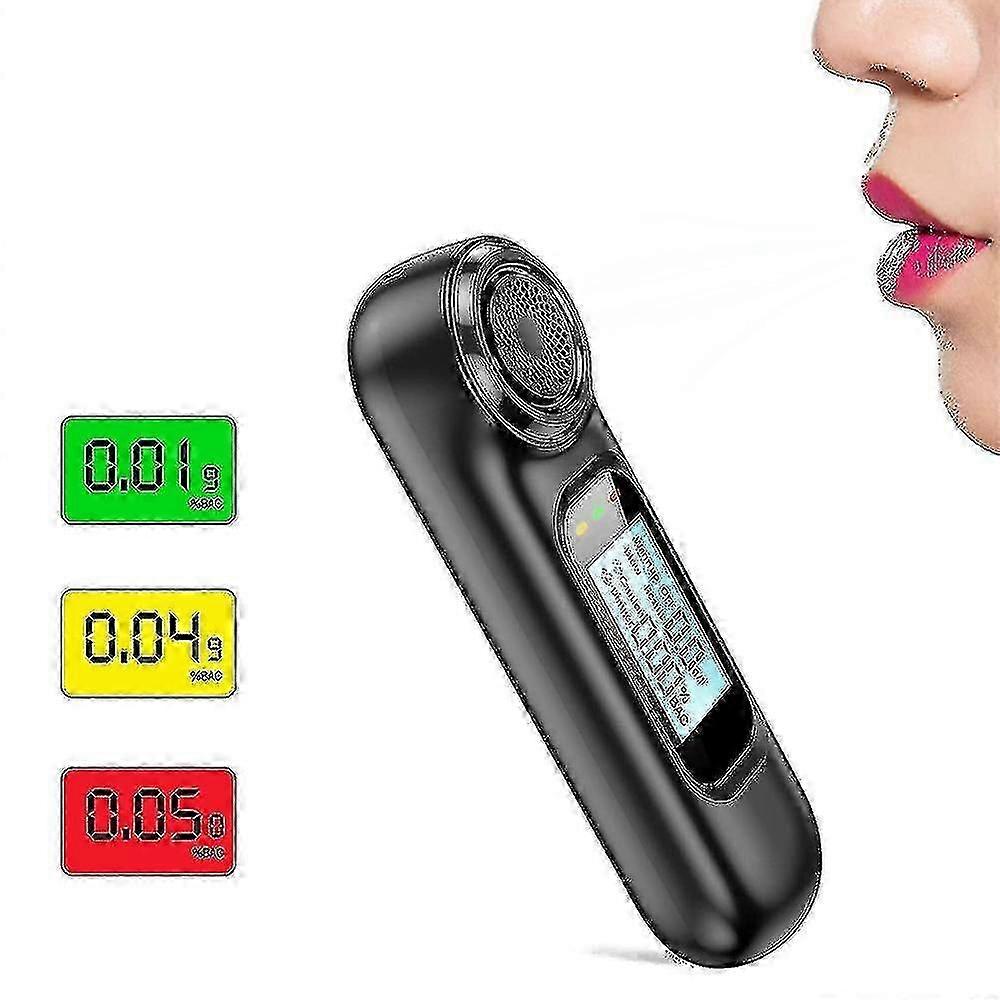 Portable Alcohol Tester, High Precision Semiconductor Sensor, USB Rechargeable