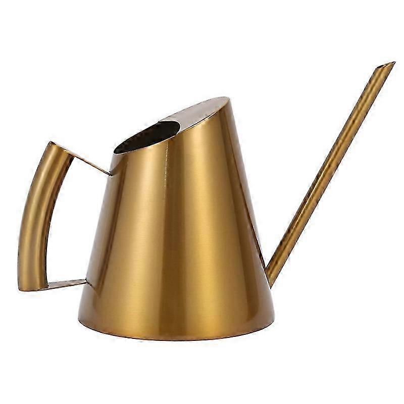 Precision-Angled Stainless Steel Watering Can
