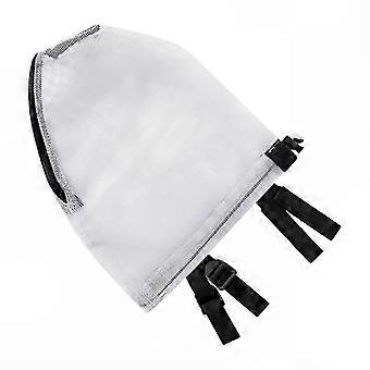 Breathable Protective Mesh Dog Face Cover with Zipper, Adjustable Design for Outdoor Safety
