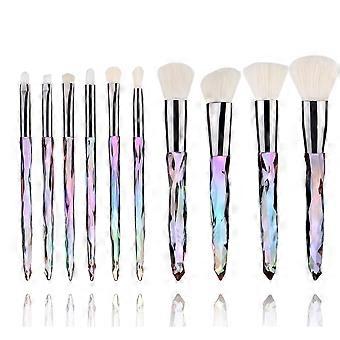 Crystal Wand Handle, Soft Silky Bristles, Multi-sized Brushes