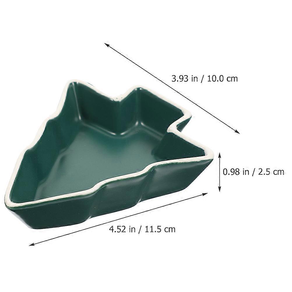 Christmas Tree Serving Dish Ceramic Serving Tray for Storage