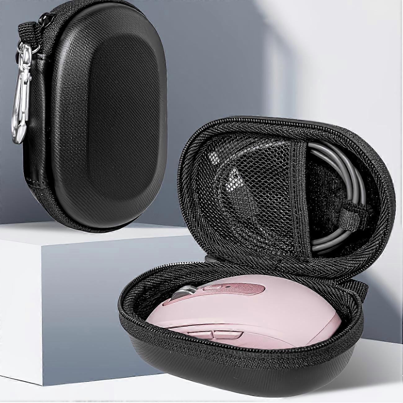 Multi-Functional Wireless Mouse Storage Pouch, Portable Shockproof Case with Cable Organizer for Data Cables and Accessories