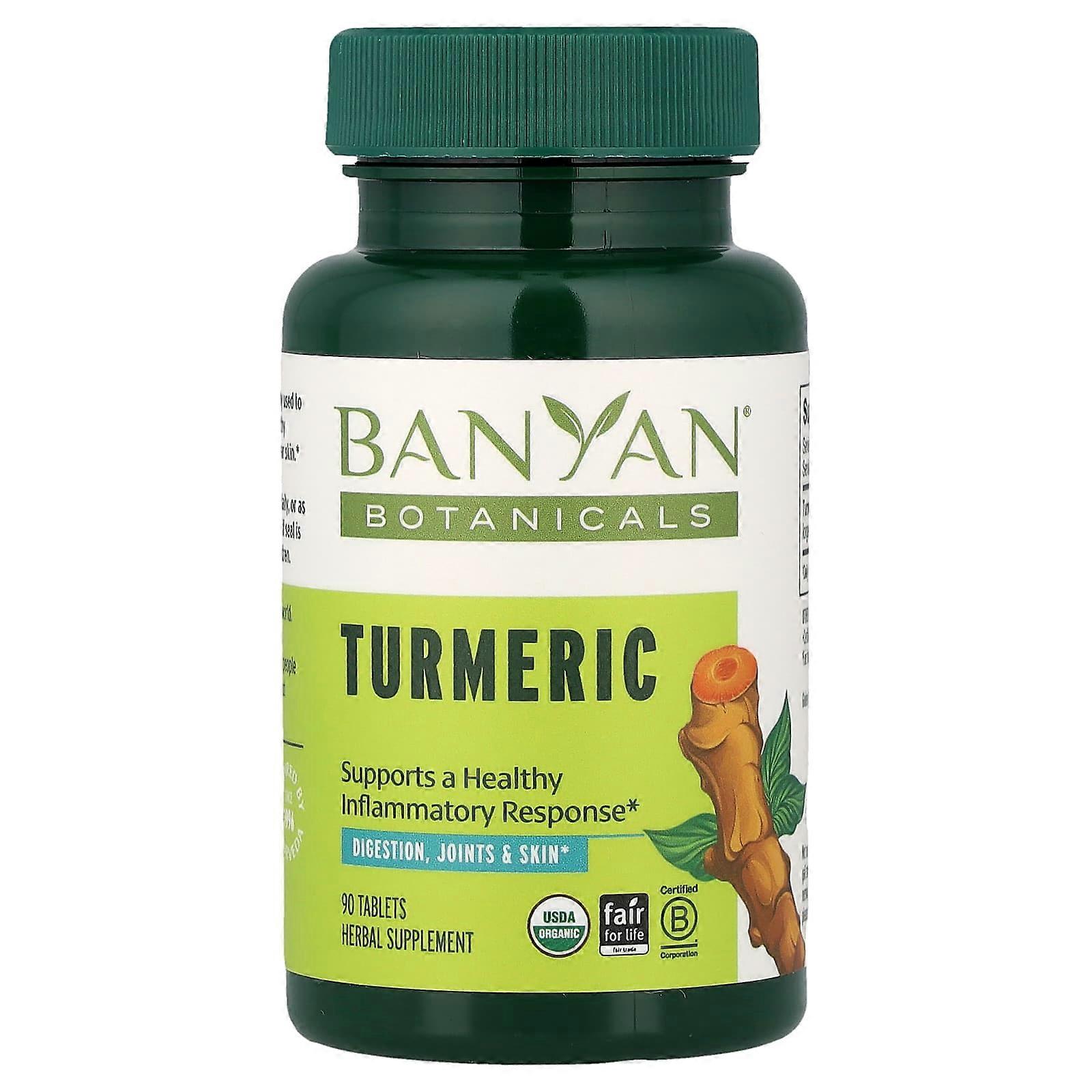 Banyan Botanicals, Turmeric, 90 Tablets