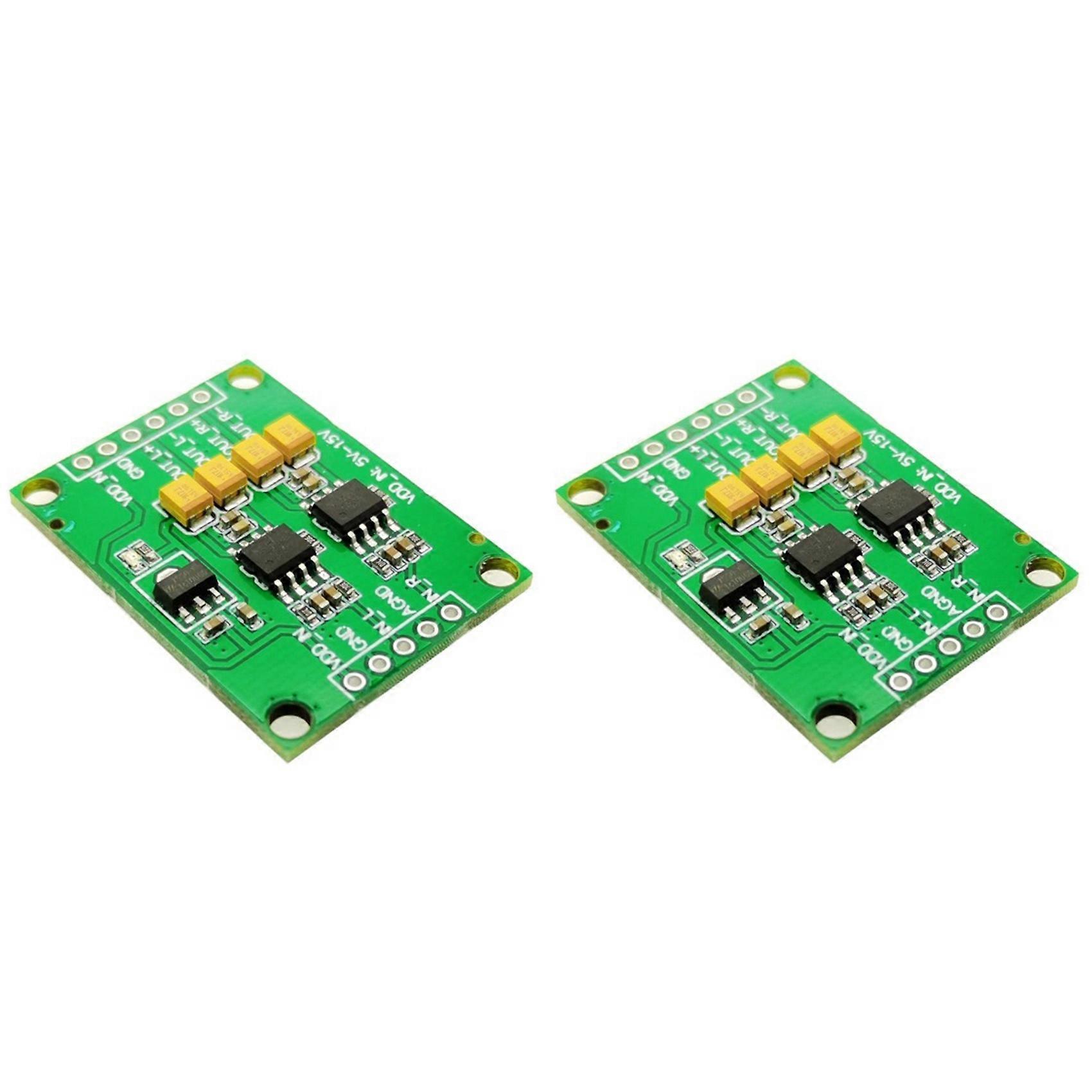 2X Audio Single-Ended Analog Input to Differential Balanced Analog Output Module Conversion Board Differential