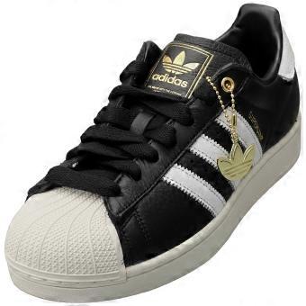 adidas Superstar II Unisex Fashion Trainers in Black White
