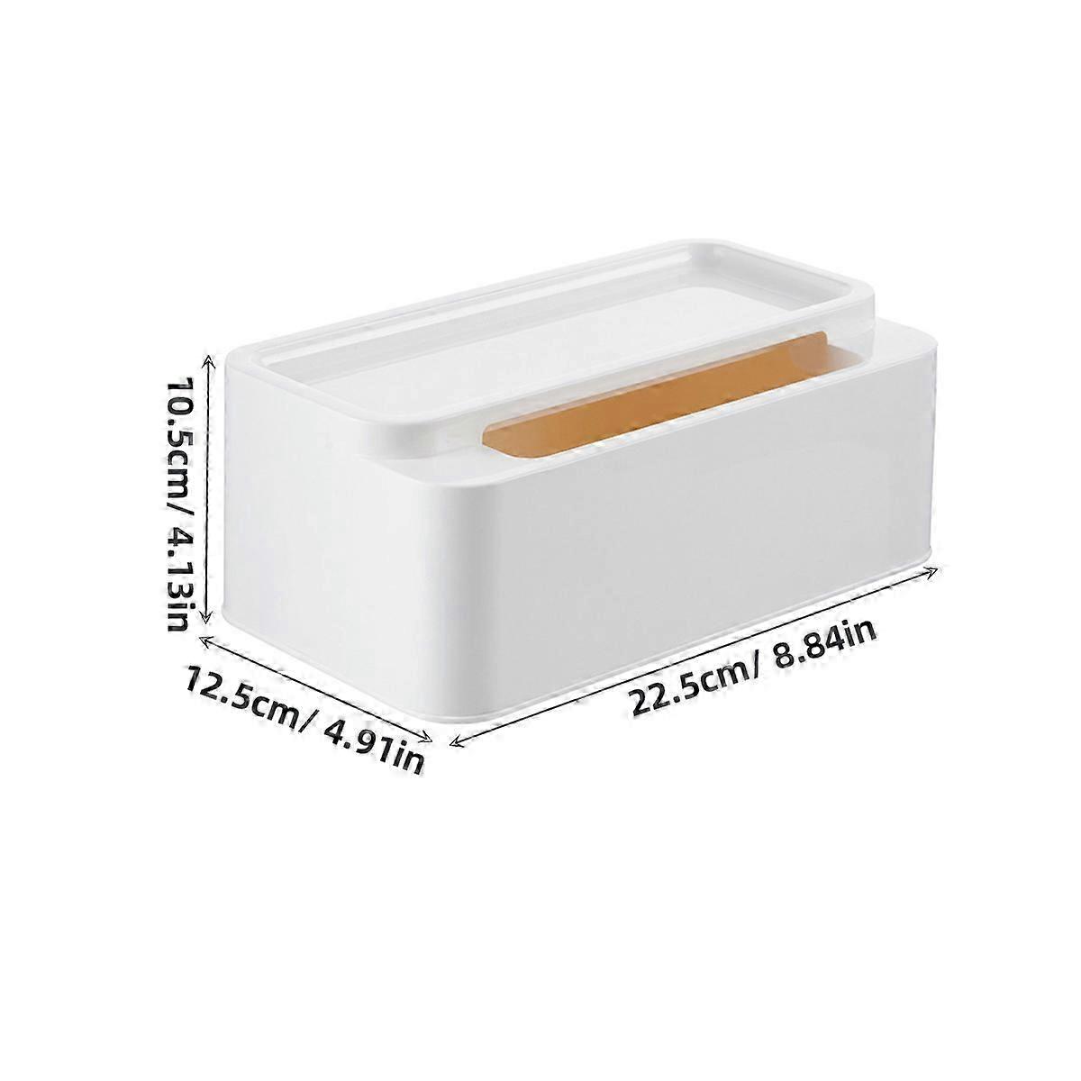 Compact White Paper Organizer Box