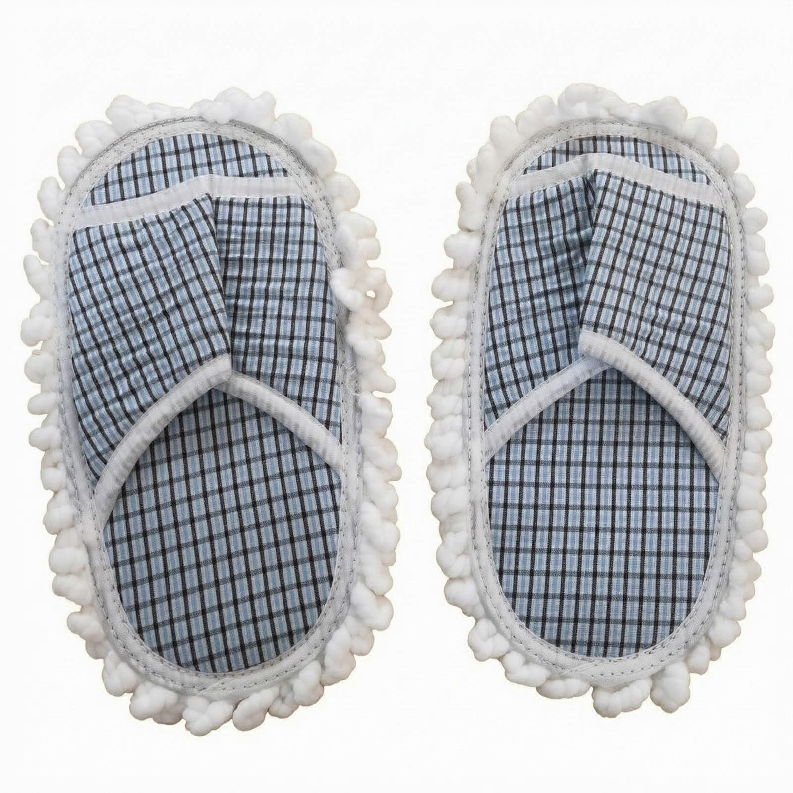 Microfiber Mop Slipper Washable Microfiber Floor Cleaning Slipper Dust-Absorbing