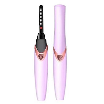Electric Eyelash Curler Usb Rechargeable Warm Up Quickly (Pink)