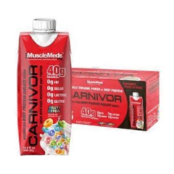 Muscle Meds Carnivor Fruity Cereal, 12 Count / 17 Oz (Pack of 1)