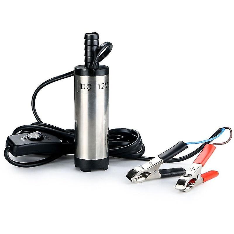 Pompe Submersible 12V En Inox - Pour Diesel, Eau, Kérosène - Débit 12L/min, Câble 3m