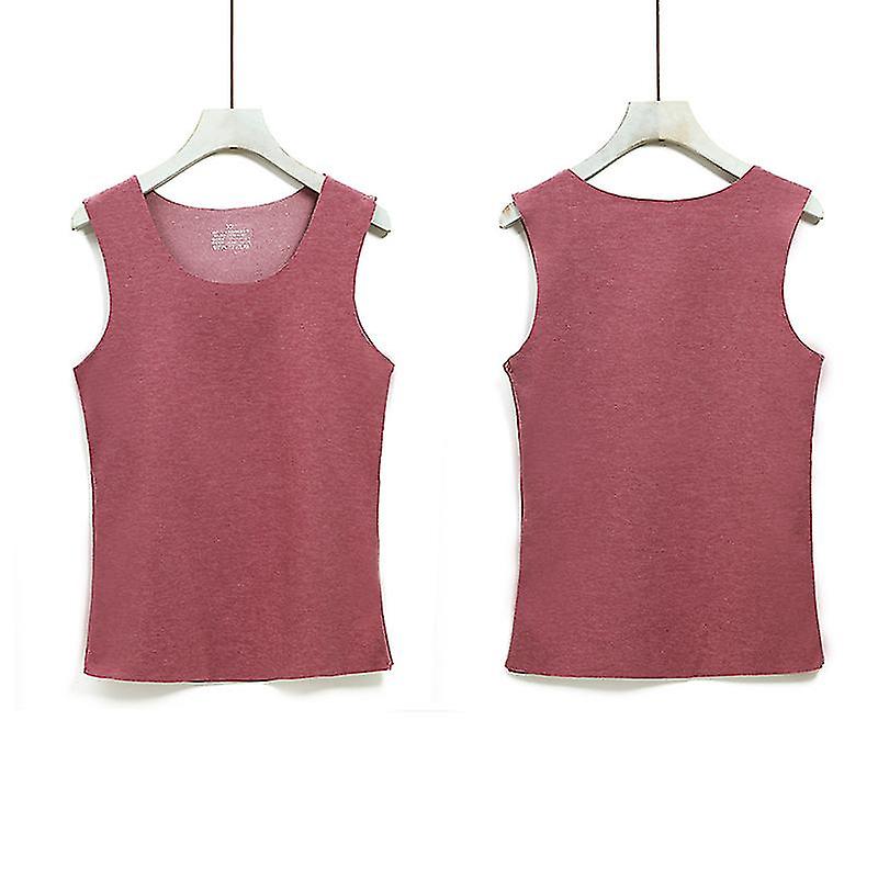 Soft Silk Patch Thermal Vest Thermal Tank Top Light Seamless Warming Vest Double-sided Brushed Sleeveless Camisole